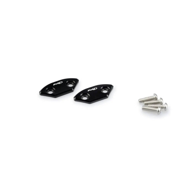 Puig Puig aluminium mirror caps | black | yamaha yzf-r6 2006>2016
